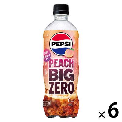 LOHACO - サントリーフーズ ペプシBIG ZERO PEACH 600ml 1セット（6本）