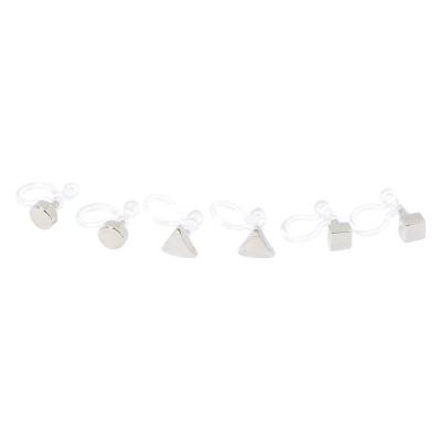 マルサンカクシカクノンホールピアス6点セット シルバー LAKOLE/ラコレ