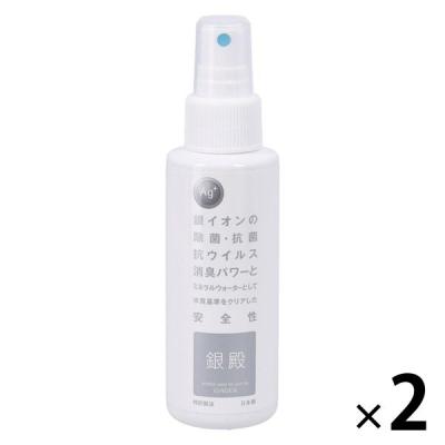 【アウトレット】日本ジェニュイン 銀殿　スプレー 100ml 2本　銀イオン　Ag　消臭　除菌　抗菌