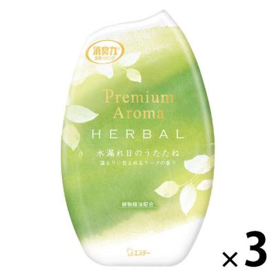 消臭力 プレミアムアロマ 玄関 リビング用 部屋用 木漏れ日のうたたね 400mL 1セット（1個×3） エステー 消臭 芳香剤