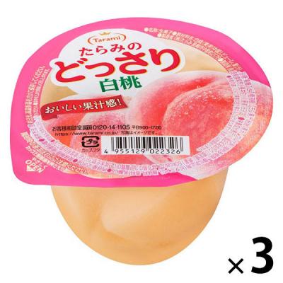 ゼリー たらみのどっさり　白桃 1セット（1個×3）