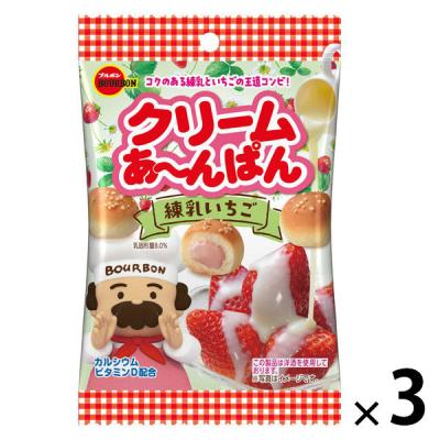 LOHACO - チョコレート菓子 クリームあ〜んぱん 練乳いちご袋 38g 1