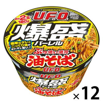 日清焼そばＵ．Ｆ．Ｏ．爆盛バーレル　油そば 12個 日清食品