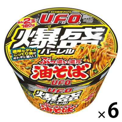 日清焼そばＵ．Ｆ．Ｏ．爆盛バーレル　油そば 6個 日清食品