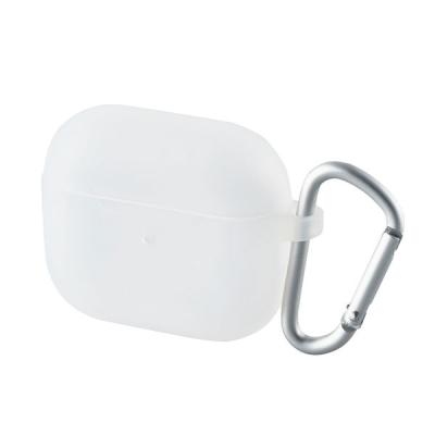 【アウトレット】エレコム AirPods 第3世代対応アクセサリ/シリコンケース/カラビナ付き/クリア AVA-AP3SCCR 1個
