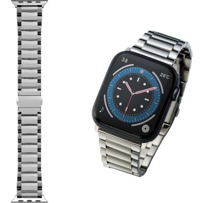 【アウトレット】エレコム Apple Watch 45/44/42mm/バンド/プレミアムステンレス/3連タイプ/シルバー AW-44BDSS3SV 1個