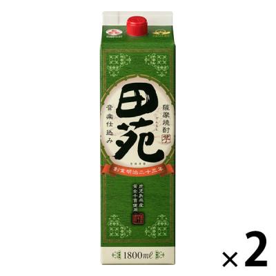 田苑 芋焼酎 25度 1.8L 1800ml パック 2本　田苑酒造