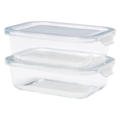 LOHACO - 耐熱ガラス 2P 保存容器L 850mL 1個（2個セット） 電子