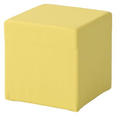 コンフォートワーク キューブスツール　収納付き　幅・奥行き380mm　キューブソファ　イエロー ACS-3840P(YE) 1台 オリジナル
