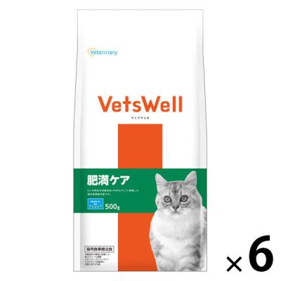 ベッツウェル　肥満ケア　キャットフード　６袋　ねこのごはん LOHACO - ベッツウェル 猫用食事療法食 肥満ケア 500g 1セット（1袋×6