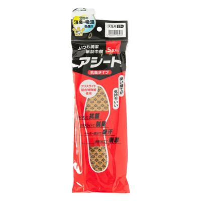 【アウトレット】【使い捨てインソール】アシート Oタイプ 5足入 25cm 1袋（5足入）