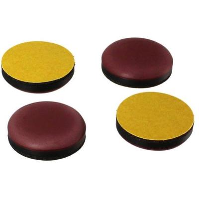 【アウトレット】ハイロジック スライドクッション茶丸型25mm 4枚入 A149 1パック 00057149-001