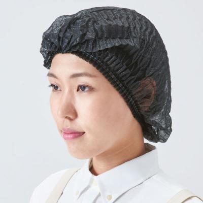 【使いきりキャップ】 川西工業 「現場のチカラ」不織布 使いきりヘアキャップ フリー ブラック 1箱（100枚入） オリジナル