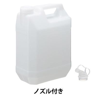 三宝化成「現場のチカラ」ポリタンク 平角ボトル （ノズル付） 4L FBSA-4000 1個 オリジナル