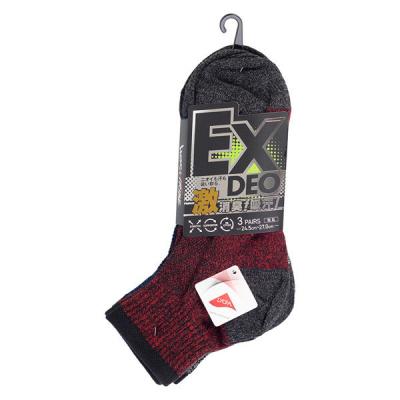 【アウトレット】【靴下】ユニワールド EX DEO 先丸　3足組 WTー1501 1組
