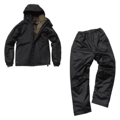 【アウトレット】【レインウェア】 マック サーモセイバー 防水防寒スーツ3 耐水圧10000mm ブラック LL AS-3150 1着