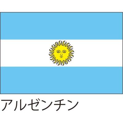 【アウトレット】服部 応援・装飾用旗 アルゼンチン 135×90cm ポンジ flag0010 1枚