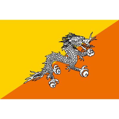 【アウトレット】東京製旗 ブータン国旗(卓上旗16×24cm) 406645 1枚