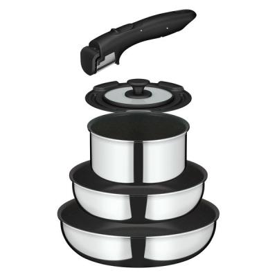 サーモス 取っ手のとれるフライパン5点セット IH/ガス火対応 ステンレス KSF-5A S 1個 フッ素化合物不使用