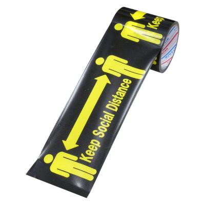 【アウトレット】【養生テープ】標示テープ ソーシャルディスタンス H-06-SD 幅100mm×長さ10m パイオランテープ ダイヤテックス 1巻