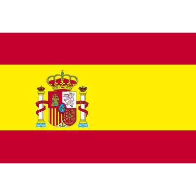 【アウトレット】東京製旗 スペイン(紋章入)国旗(卓上旗16×24cm) 406345 1枚