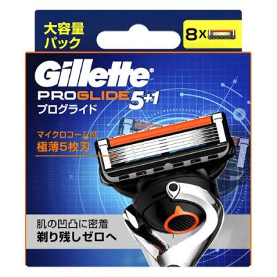 Gillette プログライド 5+1 大容量パック 8個入り LOHACO - ジレット（Gillette）髭剃り プログライド 5+1 極薄5枚刃 替