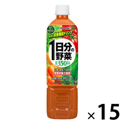 LOHACO - 伊藤園 1日分の野菜 740g エコボトル 1箱（15本入）【野菜