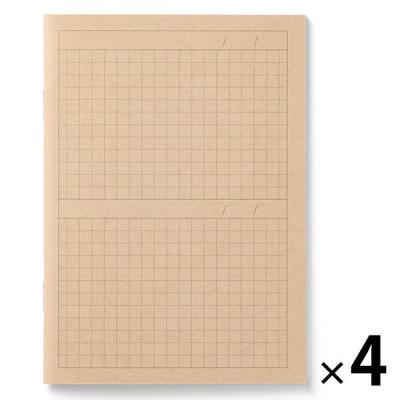 無印良品 ノート ２コマ Ａ６・３２枚 1セット（1冊×4） 良品計画