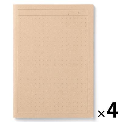 無印良品 ノート １コマ Ａ６・３２枚 1セット（1冊×4） 良品計画