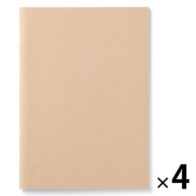 無印良品 ノート 無地 Ａ６・３２枚 1セット（1冊×4） 良品計画