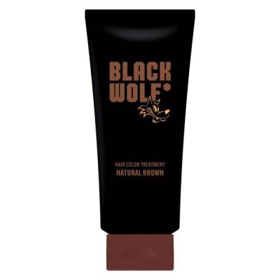 【アウトレット】BLACKWOLF（ブラックウルフ）ヘアカラー トリートメント ナチュラルブラウン 本体 150g 男性用 大正製薬