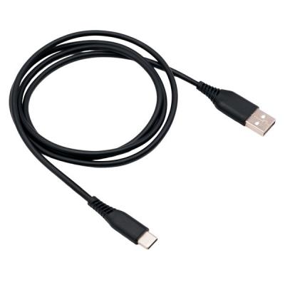 アスクル限定　USB充電ケーブルAーC黒1m　15W ASーACBP‐1 1個 オリジナル