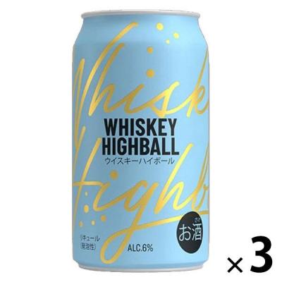 (アスクル・ロハコ限定)ウイスキーハイボール 6％ 缶 350ml 3本 オリジナル
