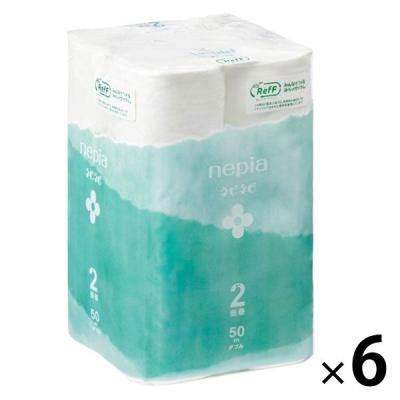 トイレットペーパー ダブル 2倍巻 ネピネピ トイレットロール RefF 無香料 1セット（1パック（12ロール入×6）王子ネピア
