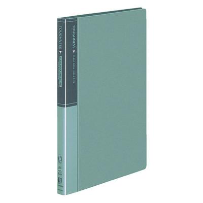 【アウトレット】コクヨ クリヤーブック＜タフネス＞ 固定式 A4縦 20枚ポケット緑 ラーF560NG 1冊