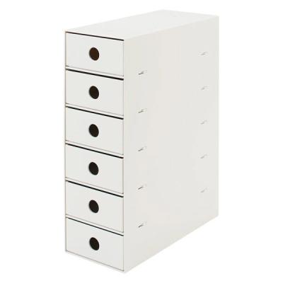 LOHACO - 無印良品 再生ポリプロピレン入り小物収納ボックス6段