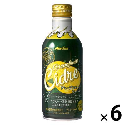 【アウトレット】メルシャン　おいしい酸化防止剤無添加ワイン　グレープフルーツシードル缶　290ml　1セット（6本）