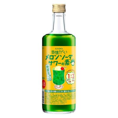 LOHACO - 昔懐かしいメロンソーダサワーの素 14度 600ml 1本 合同酒精