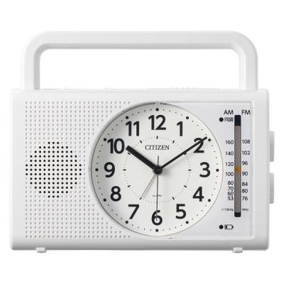【アウトレット】CITIZEN（シチズン）手動発電機内蔵防災クロック　縦152×横179×奥行68mm　1個