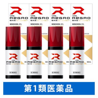 リグロEX エナジー 60ml×4個 ロート製薬 ミノキシジル 発毛 育毛 脱毛の進行予防【第1類医薬品】