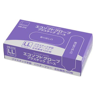 LOHACO - オカモト プラスチック手袋 エコソフトグローブプラスチック