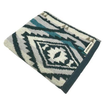 【アウトレット】林 フェイスタオル　キャプテンスタッグ　ネイティブ　ブラック（黒） 1個