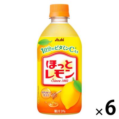 アサヒ飲料 「ほっとレモン」 480ml 1セット（6本）