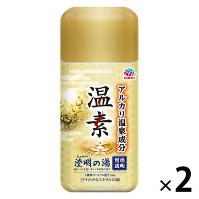 入浴剤 粉末 温泉の素 温素 澄明の湯 600g 1セット（2個） 森のいぶき感じるヒノキ風呂の香り 無色透明の湯 アース製薬