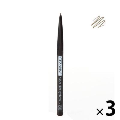 CEZANNE（セザンヌ） 超細芯アイブロウ 02（オリーブブラウン） セザンヌ化粧品 ×3個