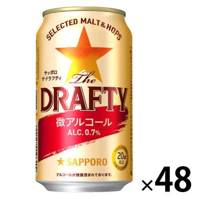 ノンアルコール 微アル The DRAFTY ドラフティ 350ml 2ケース（48本） ビールテイスト飲料