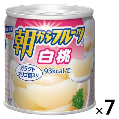 缶詰 朝からフルーツ 白桃 190g 93kcal 1セット（7個） はごろもフーズ