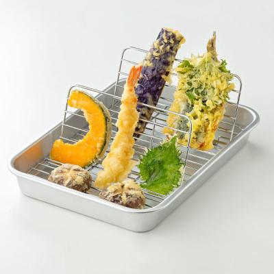 【アウトレット】揚げ物名人 クッキングバット 網付 Sサイズ 揚げ物 天ぷら 1個 谷口金属