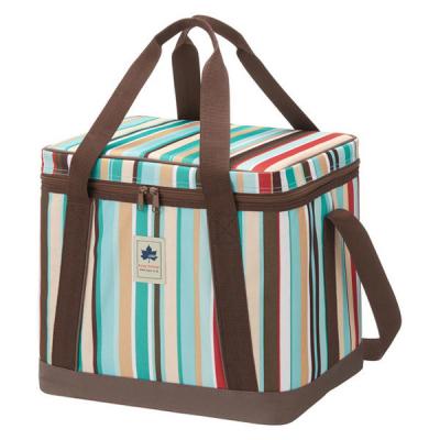 ロゴス(LOGOS) デザインクーラー25(ブルーストライプ)  クーラーボックス 折り畳み 81670705 LOGOS/ロゴス
