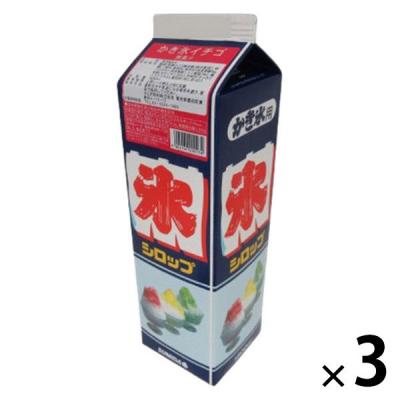 業務用 シロップ スミダ飲料 スミダ かき氷 いちご 1.8L 1800ml 紙パック 3本